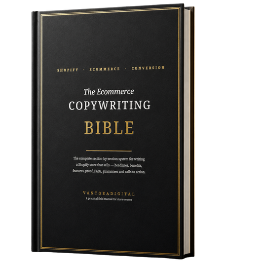 The Ecommerce Copywriting Bible (digital ebook, instant download)